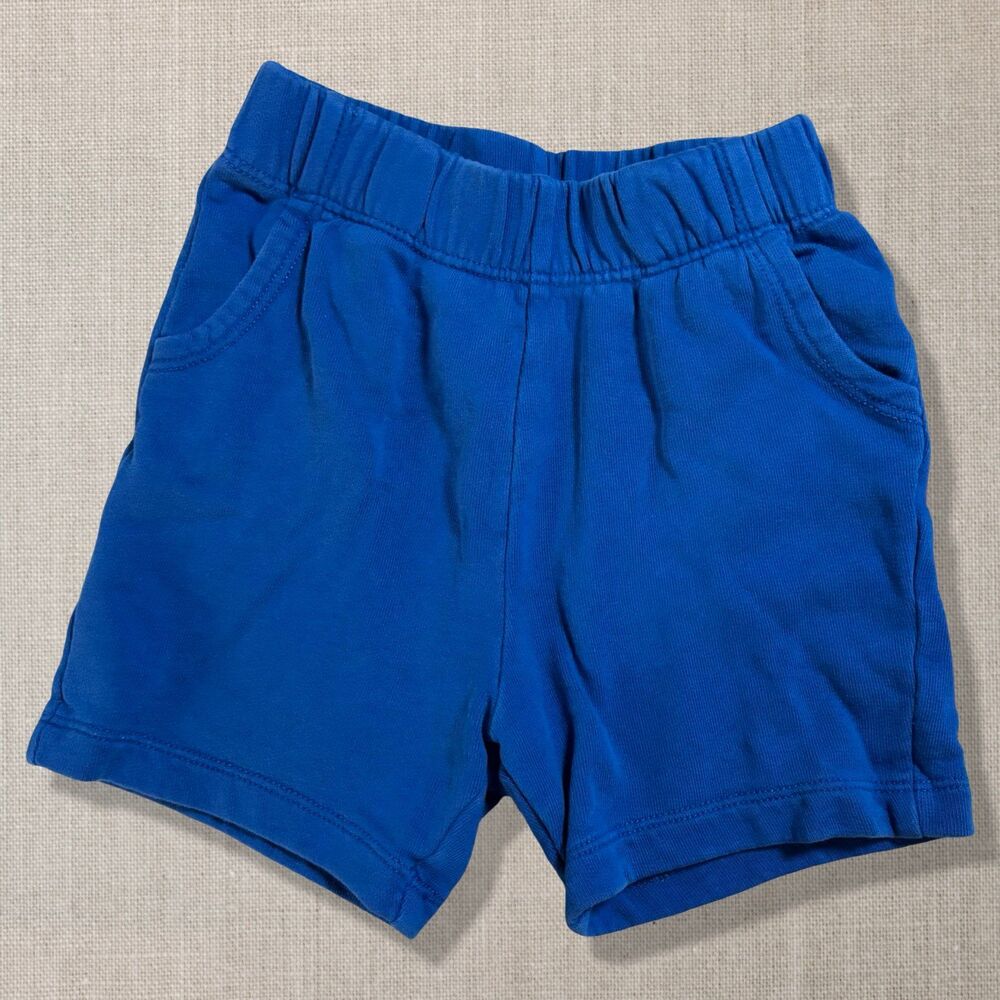 Hanna Andersson Bright Baby Basics Shorts Baltic Blue 90 3T Cotton